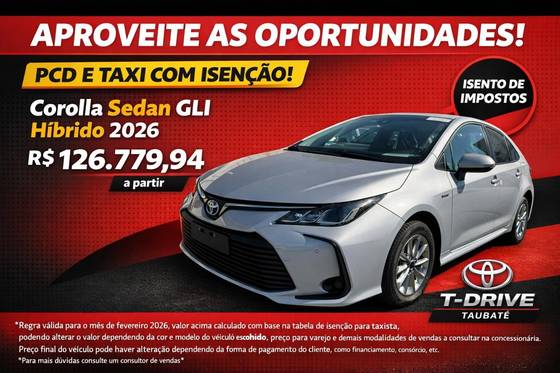 TOYOTA COROLLA 1.8 VVT-I HYBRID FLEX GLI CVT